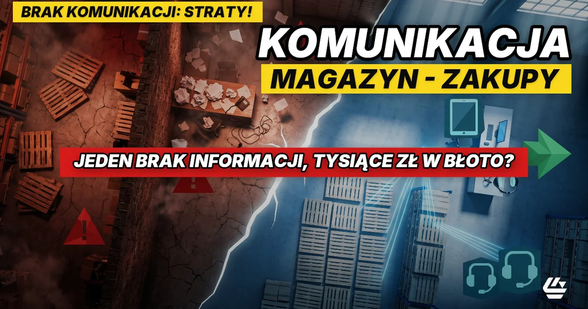 komunikacja magazyn zakupy, współpraca działów logistyka, procesy międzydziałowe - LOCURA